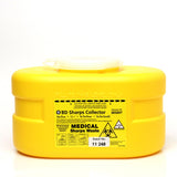 BD 3.1L sharps collector for used tattoo needles, cartridges and other sharps.